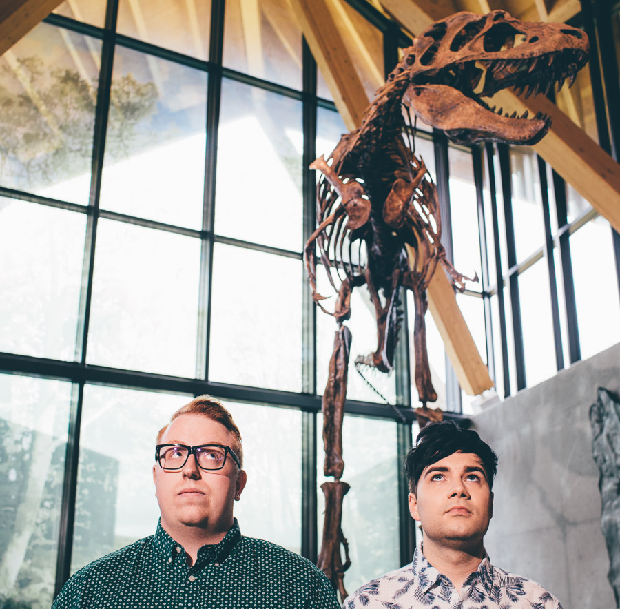 Lloyd + Eric at the Currie Dino Museum!